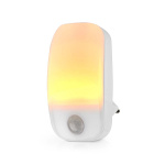 Nedis Plug-In LED Natt Belysning | Rörelsesensor | Dag / natt sensor | 0.55 W | 11 lm | Varm Vit Nedis Plug-In LED Natt Belysning | Rörelsesensor | Dag / natt sensor | 0.55 W | 11 lm | Varm Vit