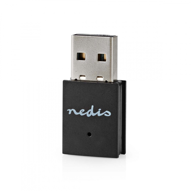 Nedis Nätverks dongle | Wi-Fi | N300 | 2.4 GHz | USB2.0 | Wi-Fi hastighet total: 300 Mbps | Windows 10 / Windows 11 / Windows 8