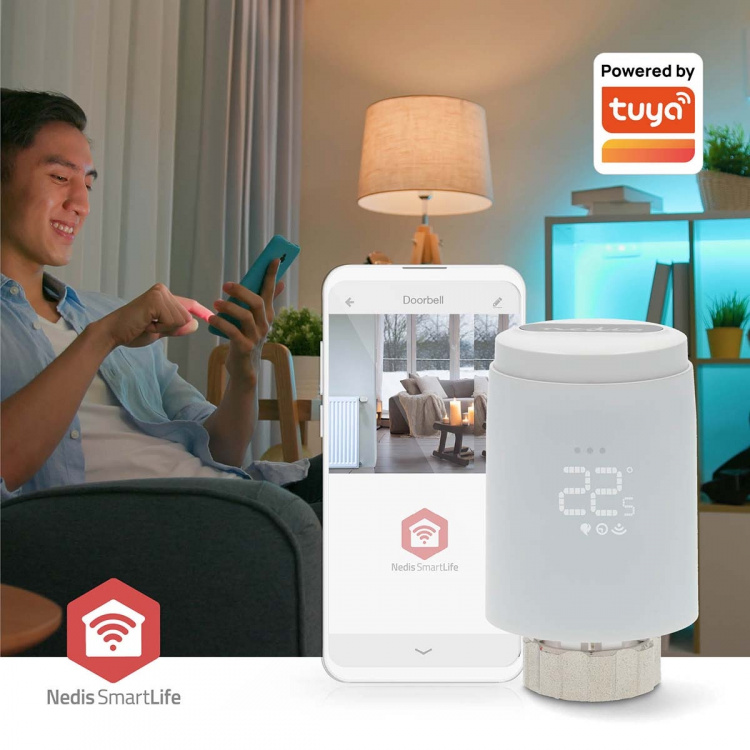 Nedis SmartLife Radiator Control | Zigbee 3.0 | Batteridriven | LED | Android™ / IOS Nedis SmartLife Radiator Control | Zigbee 3.0 | Batteridriven | LED | Android™ / IOS