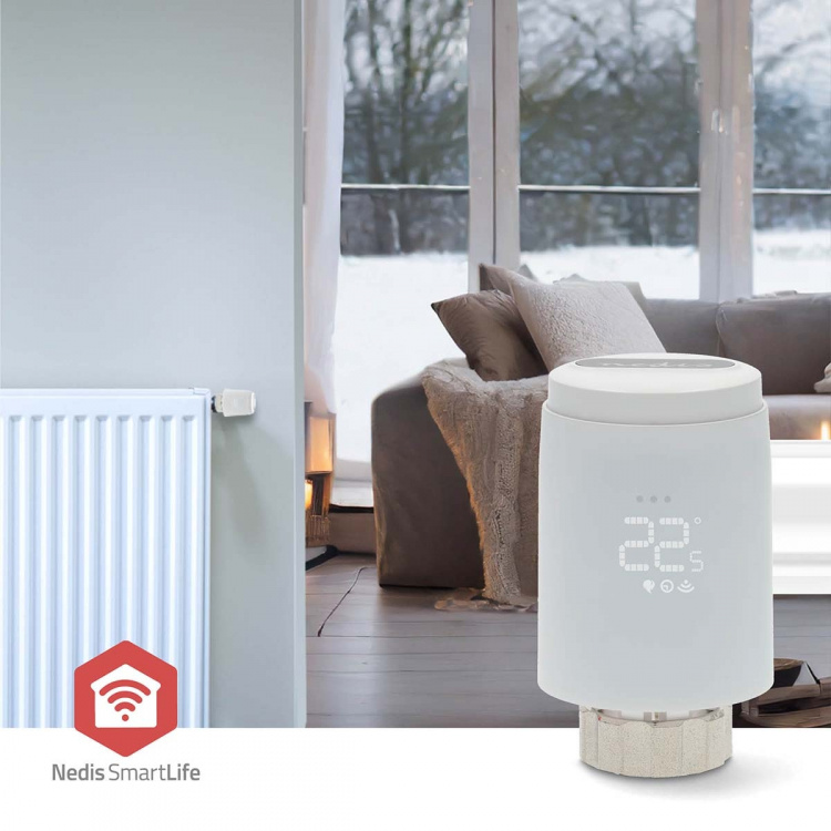 Nedis SmartLife Radiator Control | Zigbee 3.0 | Batteridriven | LED | Android™ / IOS Nedis SmartLife Radiator Control | Zigbee 3.0 | Batteridriven | LED | Android™ / IOS