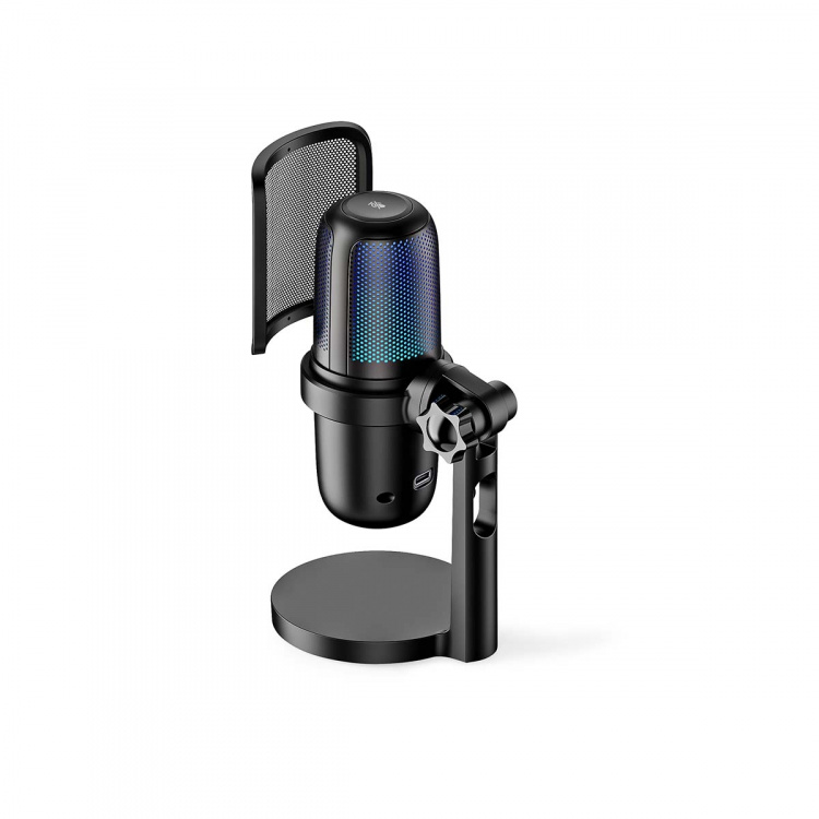 Nedis Streaming- och Spelmikrofon | Apparat: Notebook / Skrivbord | USB Type-A | På / av-knapp | POP Filter