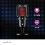Nedis Streaming- och Spelmikrofon | Används för: Dator / Skrivbord | USB Type-A | På / av-knapp | POP Filter