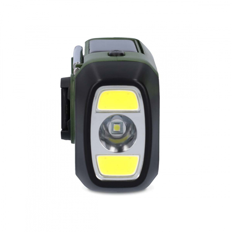 Nedis Nödradio | Portabel design | DAB+ / FM | Batteridriven / Handvev / Solar Powered / USB ström | Väckarklocka | Grön / Svart