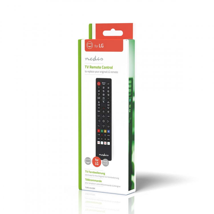 Nedis Ersättnings Fjärrkontroll | Passar till: LG | Förprogrammerad | 1 Enhet | Amazon Prime / Disney + Button / Netflix Knapp / Rakuten TV Button | Infraröd | Svart