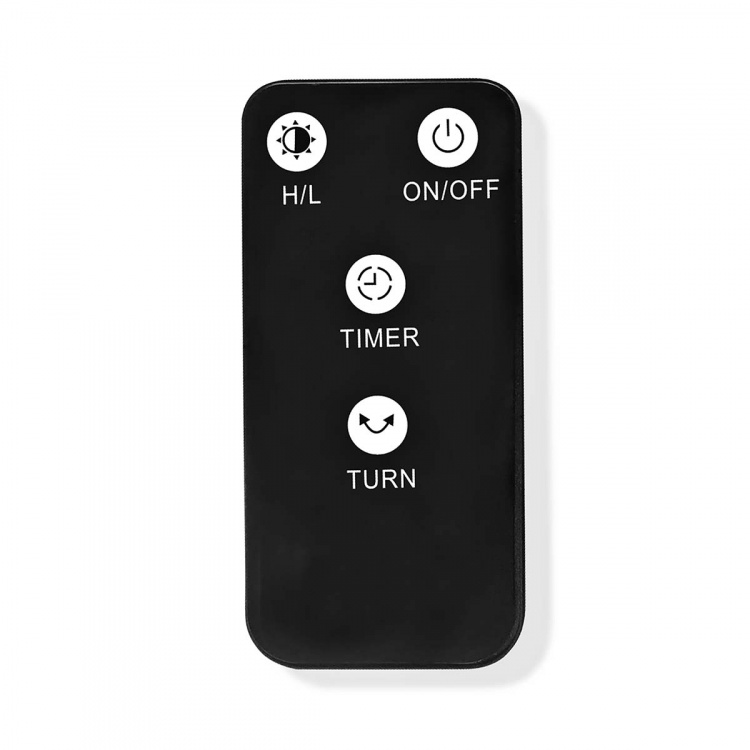 Nedis SmartLife Patio värmare | Wi-Fi | 1200 W | 2 Värmeinställningar | Svängning | Skydd för att ramla | IP24 | Svart