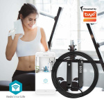 Nedis SmartLife hopprep | Bluetooth® | Dual Hall sensor | LED | PVC | 3.00 m | Dragsko / Sladdlösa bollar | Svart Nedis SmartLife hopprep | Bluetooth® | Dual Hall sensor | LED | PVC | 3.00 m | Dragsko / Sladdlösa bollar | Svart