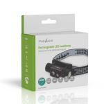 Nedis LED huvudlampa | Batteridriven / USB ström | 3.7 V DC | batterier medföljer | Uppladdningsbara | Angivet ljusflöde: 1000 lm | Belysningsräckvidd: 180 m Nedis LED huvudlampa | Batteridriven / USB ström | 3.7 V DC | batterier medföljer | Uppladdningsbara | Angivet ljusflöde: 1000 lm | Belysningsräckvidd: 180 m
