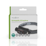 Nedis LED huvudlampa | Batteridriven / USB ström | 3.7 V DC | batterier medföljer | Uppladdningsbara | Angivet ljusflöde: 1000 lm | Belysningsräckvidd: 180 m Nedis LED huvudlampa | Batteridriven / USB ström | 3.7 V DC | batterier medföljer | Uppladdningsbara | Angivet ljusflöde: 1000 lm | Belysningsräckvidd: 180 m