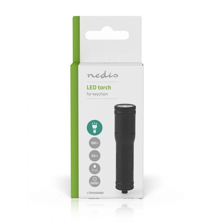 Nedis LED ficklampa | Batteridriven | 1.5 V DC | 3 W | 1x AAA/LR03 | Angivet ljusflöde: 100 lm | Belysningsräckvidd: 35 m | Strålvinkel: 10 ° Nedis LED ficklampa | Batteridriven | 1.5 V DC | 3 W | 1x AAA/LR03 | Angivet ljusflöde: 100 lm | Belysningsräckvidd: 35 m | Strålvinkel: 10 °