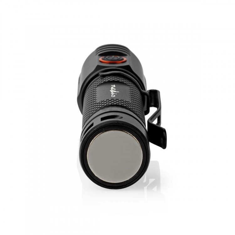 Nedis LED ficklampa | Batteridriven | 3.7 V DC | 20 W | N/A | batterier medföljer | Uppladdningsbara | Angivet ljusflöde: 2000 lm | Belysningsräckvidd: 180 m | Strålvinkel: 10 °