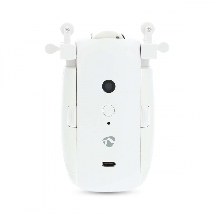 Nedis SmartLife Robot med Gardin | I-Skena / U-Skena | Draperier / Gardiner | Batteridriven / USB ström | 4000 mAh | Bluetooth® | Vit