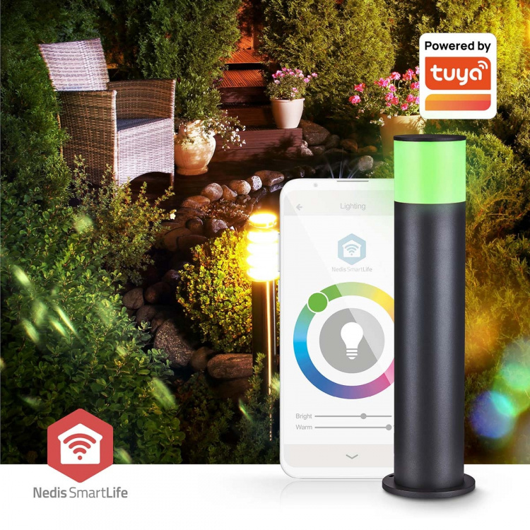 Nedis Smartlife utomhusljus | 360 lm | Zigbee 3.0 | 10 + 4 W | RGB / Varm Vit | 2700 K | Aluminium | Android™ / IOS Nedis Smartlife utomhusljus | 360 lm | Zigbee 3.0 | 10 + 4 W | RGB / Varm Vit | 2700 K | Aluminium | Android™ / IOS