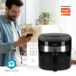 Nedis SmartLife Hot Air Fryer | Wi-Fi | 7,2 l | Timer: 60 min | Antal förinställda program: 8 | Digital | Android™ / IOS | Svart Nedis SmartLife Hot Air Fryer | Wi-Fi | 7,2 l | Timer: 60 min | Antal förinställda program: 8 | Digital | Android™ / IOS | Svart