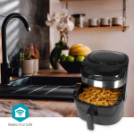 Nedis SmartLife Hot Air Fryer | Wi-Fi | 7,2 l | Timer: 60 min | Antal förinställda program: 8 | Digital | Android™ / IOS | Svart Nedis SmartLife Hot Air Fryer | Wi-Fi | 7,2 l | Timer: 60 min | Antal förinställda program: 8 | Digital | Android™ / IOS | Svart
