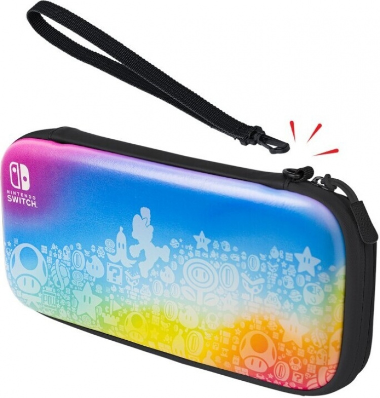 PDP Gaming Slim Deluxe Travel Case – Star Spectrum -skyddsväska, Switch