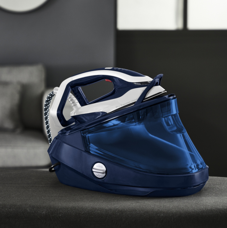 TEFAL Pro Express Vision GV9812E0 steam Blå/vit - Fyndvara