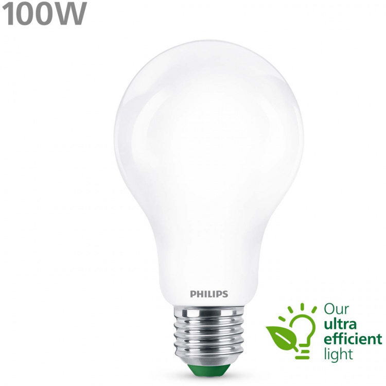Philips LED E27 Normal 7,3W (100W) Frostad 1535lm 2700K Energiklass A