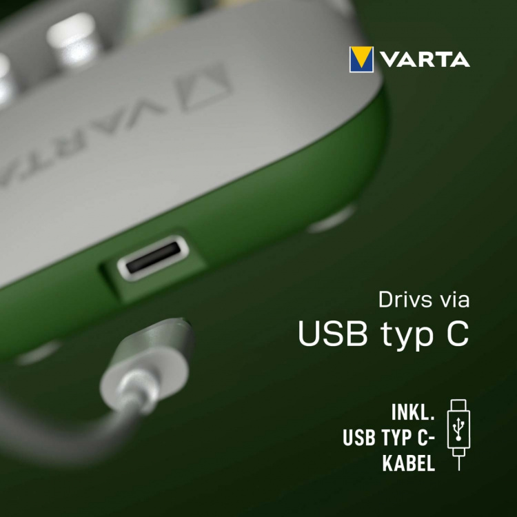 Varta Batteriladdare Eco Charger Pro Recycled inkl. 4x AA 2100 mAh Varta Batteriladdare Eco Charger Pro Recycled inkl. 4x AA 2100 mAh