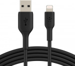 Belkin BOOST CHARGE™ Lightning - USB-A-kabel, 2m, svart Belkin BOOST CHARGE™ Lightning - USB-A-kabel, 2m, svart