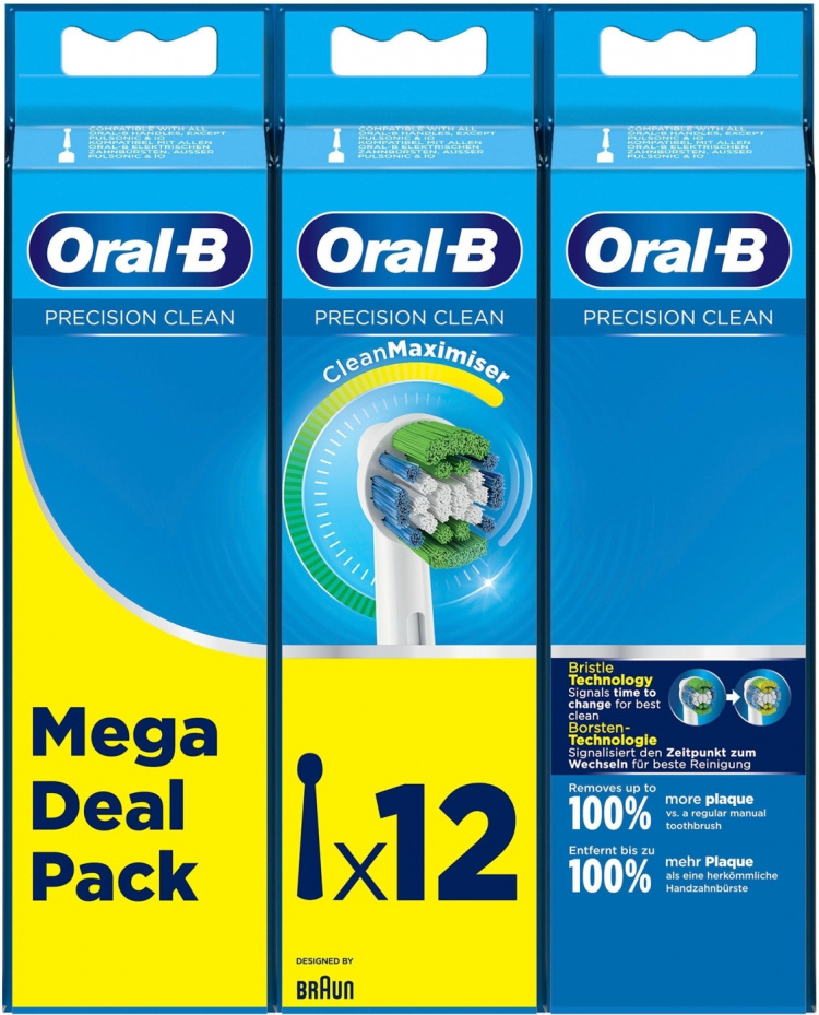 Oral B Precision Clean - borsthuvuden, 12 st