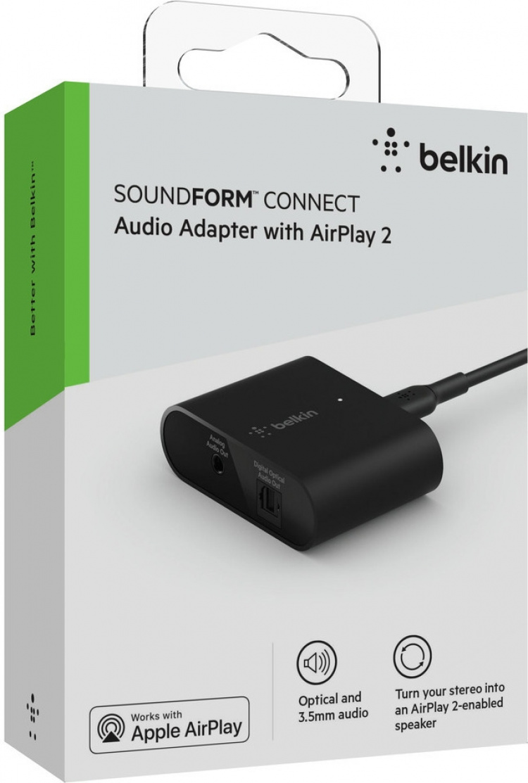 Belkin SoundForm Connect AirPlay 2 - ljudspelare, svart