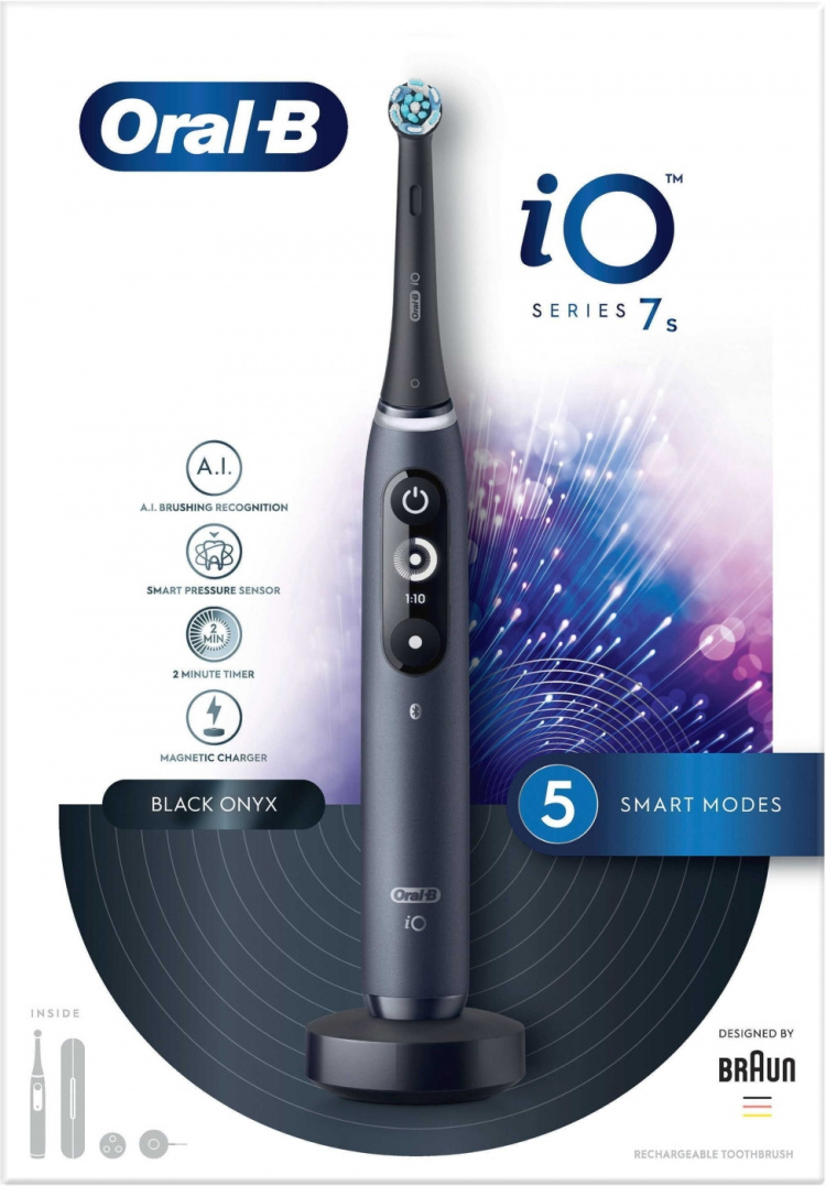 Oral B iO Series 7 - elektrisk tandborste, svart