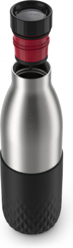 Tefal Bludrop Sleeve dricksflaska, 0,7 L, svart/stål