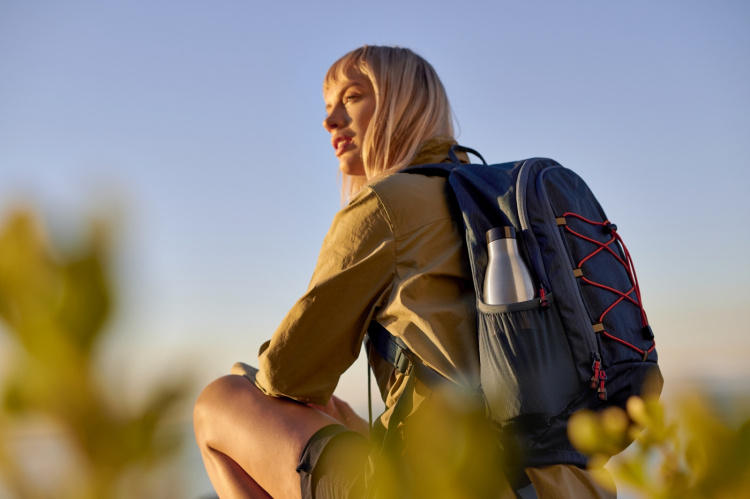 Tefal Bludrop Sleeve dricksflaska, 0,7 L, grön/stål