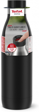 Tefal Bludrop Basic dricksflaska, 0,7 L, svart