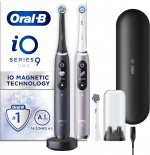 Oral B iO Series 9 Duo Pack - elektrisk tandborste, svart / rosa