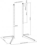 One For All WM7610 golvstativ för 32-65