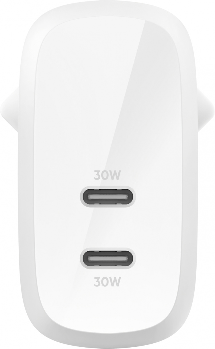Belkin BoostCharge Pro 2-ports USB-C PPS PD 60 W Väggladdare Belkin BoostCharge Pro 2-ports USB-C PPS PD 60 W Väggladdare