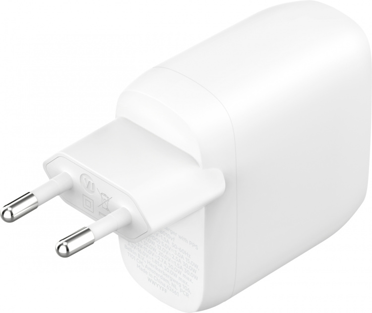 Belkin BoostCharge Pro 2-ports USB-C PPS PD 60 W Väggladdare Belkin BoostCharge Pro 2-ports USB-C PPS PD 60 W Väggladdare