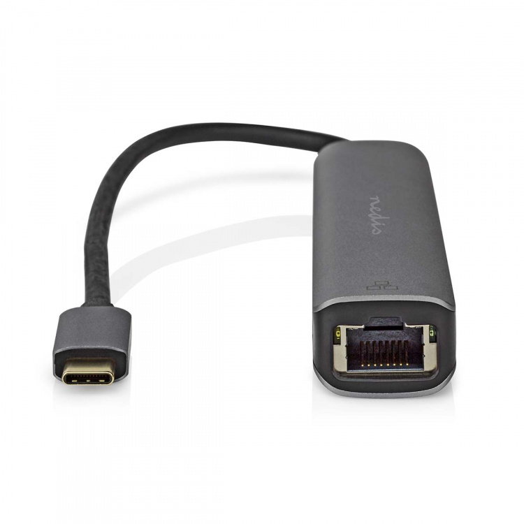 Nedis USB Multi-Port Adapter | 5-i-1 | USB 3.2 Gen 1 | USB-C™ Hane | HDMI™ Utgång / RJ45 Hona / 3x USB-A Hona | 5 Gbps | 0.20 m | Rund | Guldplaterad | PVC | Antracit | Låda Nedis USB Multi-Port Adapter | 5-i-1 | USB 3.2 Gen 1 | USB-C™ Hane | HDMI™ Utgång / RJ45 Hona / 3x USB-A Hona | 5 Gbps | 0.20 m | Rund | Guldplaterad | PVC | Antracit | Låda