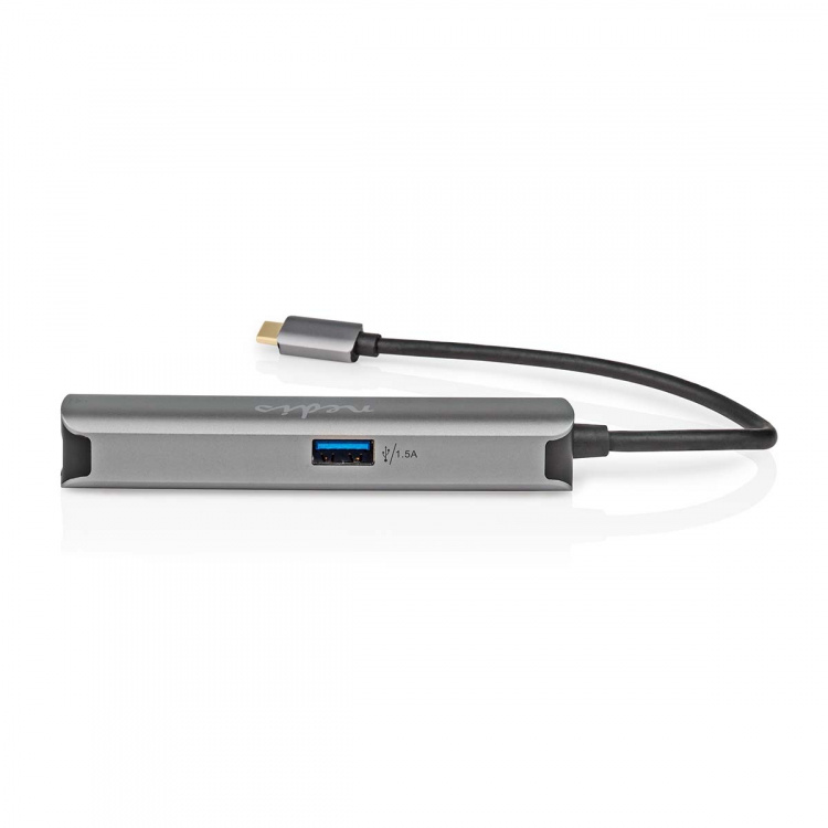 Nedis USB Multi-Port Adapter | 4-i-1 | USB 3.2 Gen 1 | USB-C™ Hane | HDMI™ Utgång / RJ45 Hona / USB-A Hona / USB-C™ Hona | 5 Gbps | 0.20 m | Rund | Guldplaterad | PVC | Antracit | Låda Nedis USB Multi-Port Adapter | 4-i-1 | USB 3.2 Gen 1 | USB-C™ Hane | HDMI™ Utgång / RJ45 Hona / USB-A Hona / USB-C™ Hona | 5 Gbps | 0.20 m | Rund | Guldplaterad | PVC | Antracit | Låda