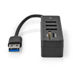 Nedis USB-hubb | USB-A Male | 3x USB A Female | 5-Port port(s) | USB 3.2 Gen 1 | USB ström | 5 Gbps | SD & MicroSD