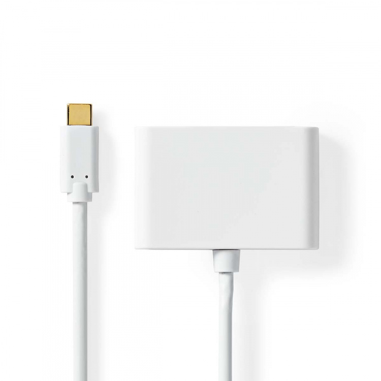 Nedis USB Multi-Port Adapter | 2-in-1 | USB 3.2 Gen 1 | USB-C™ Hane | 2x USB-A | 1000 Mbps | 0.20 m | Rund | Nickelplaterad | PVC | Vit | Blister Nedis USB Multi-Port Adapter | 2-in-1 | USB 3.2 Gen 1 | USB-C™ Hane | 2x USB-A | 1000 Mbps | 0.20 m | Rund | Nickelplaterad | PVC | Vit | Blister