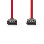 Nedis SATA kabel | 1.5 Gbps | SATA 7-Pin Hona | SATA 7-Pin Hona | Nickelplaterad | 0.50 m | Platt | PVC | Röd | Låda