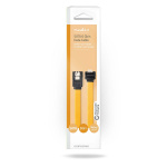 Nedis SATA kabel | 6 Gbps | SATA 7-Pin Hona | SATA 7-Pin Hona | Nickelplaterad | 0.50 m | Platt | PVC | Gul | Låda