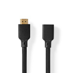 Nedis Ultra High Speed ​​HDMI ™ kabel | HDMI™ Kontakt | HDMI™ Utgång | 8K@60Hz | 48 Gbps | 1.00 m | Rund | 7.9 mm | Svart | Låda