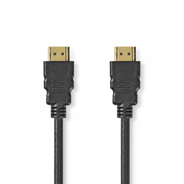 Nedis Premium High Speed ​​HDMI ™ kabel med Ethernet | HDMI™ Kontakt | HDMI™ Kontakt | 4K@60Hz | 18 Gbps | 1.50 m | Rund | PVC | Svart | Label