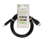 Nedis Premium High Speed ​​HDMI ™ kabel med Ethernet | HDMI™ Kontakt | HDMI™ Kontakt | 4K@60Hz | 18 Gbps | 1.50 m | Rund | PVC | Svart | Label