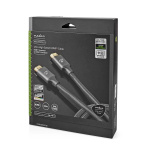 Nedis Ultra High Speed ​​HDMI ™ kabel | HDMI™ Kontakt | HDMI™ Kontakt | 8K@60Hz | 48 Gbps | 3.00 m | Rund | 6.7 mm | Grått Med Metall | Kartong med täckt fönster