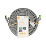 Nedis CAT7 nätverkskabel | S/FTP | RJ45 hane | RJ45 hane | 15.0 m | Snagless | Rund | LSZH | Grå | Label Nedis CAT7 nätverkskabel | S/FTP | RJ45 hane | RJ45 hane | 15.0 m | Snagless | Rund | LSZH | Grå | Label
