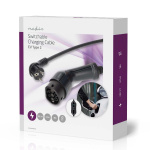 Nedis Bärbar laddare för elfordon | AT-N05V3V3-F 3G1.5 | 1380 / 2300 / 3680 W | 6 / 8 / 10 / 13 / 16 A | 1 Phase | 5.00 m | Svart | Presentbox