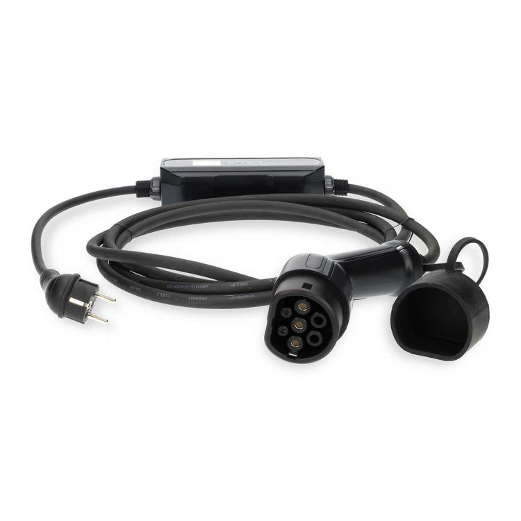 Nedis Bärbar laddare för elfordon | AT-N05V3V3-F 3G1.5 | 1380 / 2300 / 3680 W | 6 / 8 / 10 / 13 / 16 A | 1 Phase | 5.00 m | Svart | Presentbox