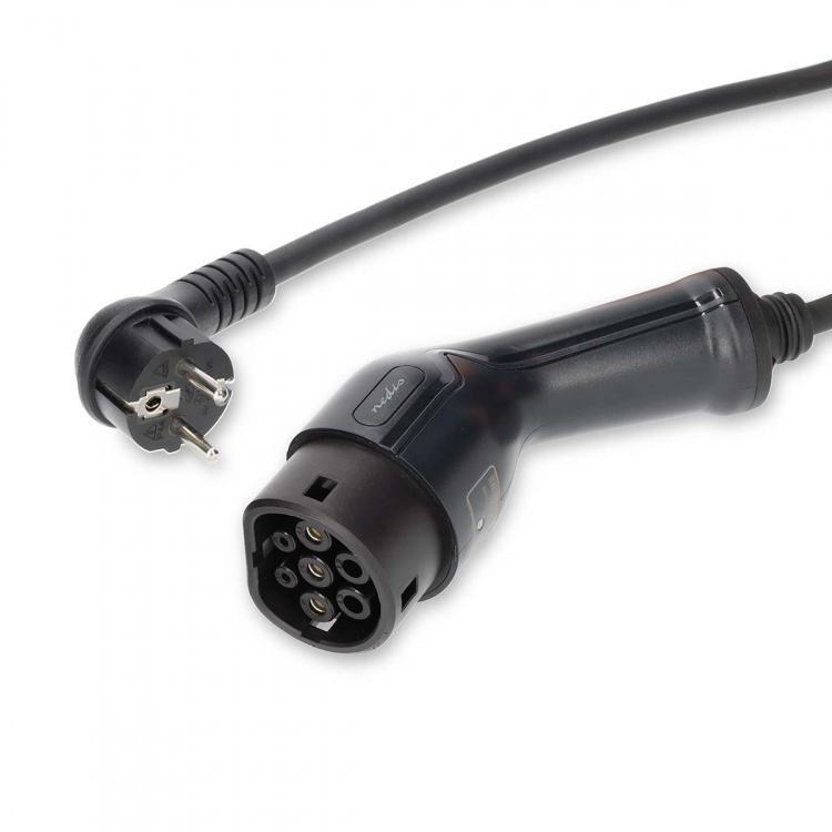 Nedis Bärbar laddare för elfordon | AT-N05V3V3-F 3G1.5 | 1380 / 2300 / 3680 W | 6 / 8 / 10 / 13 / 16 A | 1 Phase | 5.00 m | Svart | Presentbox