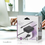 Nedis Notebook Adapter | GaN | 45 W | 5 / 9 / 12 / 15 / 20 V DC | 2.25 / 2.33 / 2.92 / 3.0 A | Används för: Dator / Smartphone / Surfplatta | Euro / Typ-C (CEE 7/16)