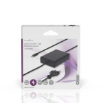 Nedis Notebook Adapter | GaN | 45 W | 5 / 9 / 12 / 15 / 20 V DC | 2.25 / 2.33 / 2.92 / 3.0 A | Används för: Dator / Smartphone / Surfplatta | Euro / Typ-C (CEE 7/16)