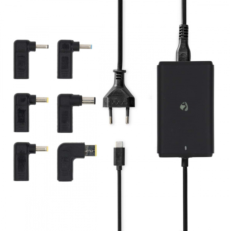 Nedis Notebook Adapter | GaN | 65 W | 5 / 9 / 12 / 15 / 20 V DC | 2.4 / 3.0 / 3.25 A | Används för: Dator / Smartphone / Surfplatta | Euro / Typ-C (CEE 7/16) Nedis Notebook Adapter | GaN | 65 W | 5 / 9 / 12 / 15 / 20 V DC | 2.4 / 3.0 / 3.25 A | Används för: Dator / Smartphone / Surfplatta | Euro / Typ-C (CEE 7/16)